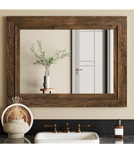 Amazon.com: Kate and Laurel Basking Vertical Wood Wall Mirror with